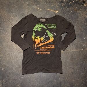 Black Janis Joplin Graphic Sweatshirt